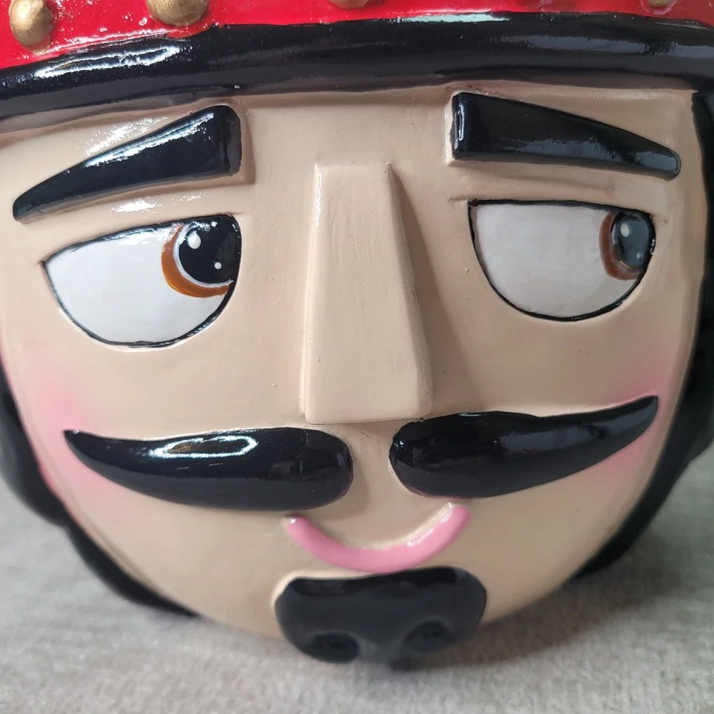 Grandin Road Nutcracker Bowl James Christmas Holiday Decor RETIRED & RARE w Box